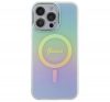 Guess IML Iridescent MagSafe Apple iPhone 15 Pro hátlap tok, türkiz