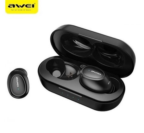 Awei T16 bluetooth 5.0 TWS fülhallgató, fekete