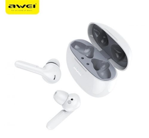 Awei T15 bluetooth 5.0 TWS fülhallgató, fehér