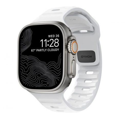 Nomad Sport Apple Watch 42/44/45/49mm M/L szíj, szürke