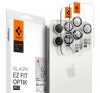 Spigen Glas.tR EZ Fit Optik Pro Apple iPhone 15 Pro/ iPhone 15 Pro Max, Tempered kameravédő fólia, fehér titánium (2db)