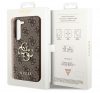 Guess PU 4G Metal Logo Samsung Galaxy S23 FE hátlap tok, barna