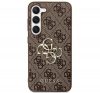 Guess PU 4G Metal Logo Samsung Galaxy S23 FE hátlap tok, barna