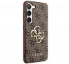 Guess PU 4G Metal Logo Samsung Galaxy S23 FE hátlap tok, barna