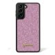 Guess Glitter Script 4G Samsung Galaxy S24 hátlap tok, lila