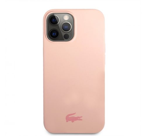 Lacoste Glossy Printing Logo iPhone 13 Pro szilikon tok, rózsaszín