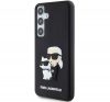 Karl Lagerfeld 3D Rubber Karl&Choupette Samsung Galaxy S24 tok, fekete