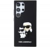 Karl Lagerfeld 3D Rubber Karl&Choupette Samsung Galaxy S24 Ultra tok, fekete