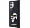 Karl Lagerfeld 3D Rubber Karl&Choupette Samsung Galaxy S24 Ultra tok, fekete