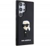 Karl Lagerfeld 3D Rubber Ikonik Samsung Galaxy S24 Ultra tok, fekete 