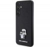 Karl Lagerfeld Saffiano Karl & Choupette Metal Pin Samsung Galaxy S24 tok, fekete