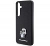 Karl Lagerfeld Saffiano Karl & Choupette Metal Pin Samsung Galaxy S24 tok, fekete