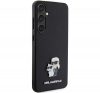 Karl Lagerfeld Saffiano Karl & Choupette Metal Pin Samsung Galaxy S24+ tok, fekete