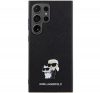 Karl Lagerfeld Saffiano Karl & Choupette Metal Pin Samsung Galaxy S24 Ultra tok, fekete