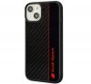 Audi Carbon Fiber Stripe iPhone 13 / 14 / 15 tok, fekete / piros