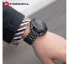 Forcell FS06 Samsung Watch 20mm fém szíj, fekete