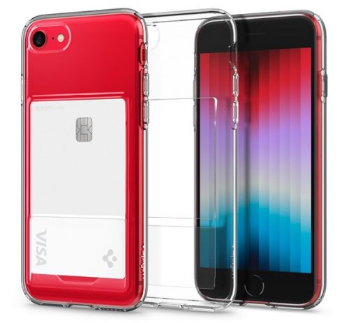 Spigen Crystal Slot Apple iPhone SE (2022/2020)/8/7  Crystal Clear tok, átlátszó