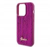 Guess Sequin Script Logo iPhone 14 Pro tok, magenta