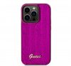 Guess Sequin Script Logo iPhone 14 Pro Max tok, magenta