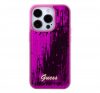 Guess Sequin Script Logo iPhone 15 tok, magenta