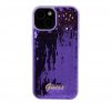 Guess Sequin Script Logo iPhone 15 Plus tok, lila