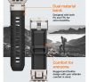 Spigen DuraPro Armor Apple Watch Ultra 2/1 49mm / 9/8/7 45mm / SE/6/5/4 44mm / 3/2/1 42mm óraszíj, fekete (AMP07591)