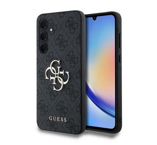 Guess 4G Big Metal Logo Samsung Galaxy A35 hátlap tok, fekete, GUHCSA354GMGGR 