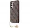 Guess 4G Charms Collection Samsung Galaxy A55 hátlap tok, barna, CSA55GF4GBR