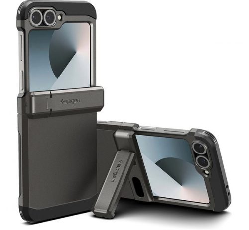 Spigen Tough Armor Pro tok, Samsung Galaxy Z Flip6 (2024) tok, Gunmetal, szürke