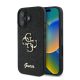 Guess Fixed Glitter Big 4G Apple iPhone 16 Plus hátlap tok, fekete/barna