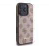 Guess Peony Script Apple iPhone 16 Pro MagSafe kompatibilis hátlap tok, barna GUHMP16LPGPYSW