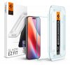 Spigen Glas.tR EZ Fit Apple iPhone 16 Pro Max tempered kijelzővédő fólia felhelyező kerettel (2db) AGL07907