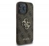 Guess PU 4G Metal Logo Apple iPhone 16 Pro Max hátlap tok, barna