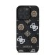 Guess PU 4G Peony Apple iPhone 16 Pro Max Magsafe kompatibilis hátlap tok, fekete