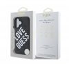 Guess PU Leather 4G Big Love Logo Apple iPhone 16 Magsafe kompatibilis hátlap tok, fekete