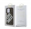 Guess PU Leather 4G Big Love Logo Apple iPhone 16 Pro Magsafe kompatibilis hátlap tok, barna