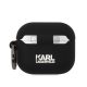 Karl Lagerfeld 3D Logo NFT Karl and Choupette Silicone Apple AirPods 3 tok, fekete