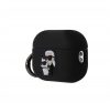 Karl Lagerfeld 3D Logo NFT Karl and Choupette Silicone Apple AirPods Pro 2 tok, fekete