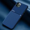 Huawei Honor 9A, Szilikon tok, közepesen ütésálló, mágneses tartóval kompatibilis, karbon minta, Wooze Carbon, sötétkék