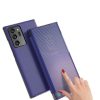 Xiaomi Redmi Note 9 5G, Oldalra nyíló tok, stand, hívás mutatóval, kevlár minta, Wooze Smart View Cover Carbon, zöld