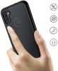 Motorola Edge 20, Szilikon hátlap és műanyag előlapi tok, elő- és hátlapi üveggel, közepsen ütésálló, Wooze Power Case, fekete