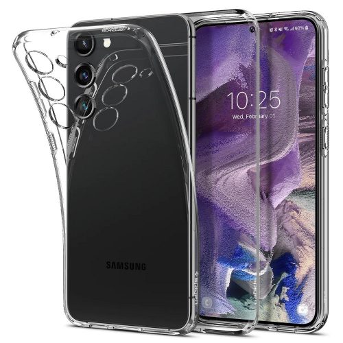 Samsung Galaxy S23 SM-S911, Szilikon tok, Spigen Liquid Crystal, átlátszó