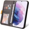 Samsung Galaxy A12 / A12 Nacho / M12 SM-A125F / A127F / M127F, Oldalra nyíló tok, stand, kártyatartóval, kézpánttal, Wooze Colour Wallet, narancssárga