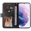 Samsung Galaxy A13 5G / A04s SM-A136U / A047F, Oldalra nyíló tok, stand, kártyatartóval, kézpánttal, Wooze Colour Wallet, szürke