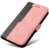 Samsung Galaxy A14 4G / A14 5G SM-A145F / A146B, Oldalra nyíló tok, stand, kártyatartóval, kézpánttal, Wooze Colour Wallet, rózsaszín