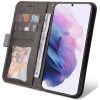 Samsung Galaxy A33 5G SM-A336B, Oldalra nyíló tok, stand, kártyatartóval, kézpánttal, Wooze Colour Wallet, szürke