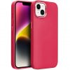 Apple iPhone 13, Szilikon tok, közepesen ütésálló, fémhatású kamera keret, Frame Case, magenta