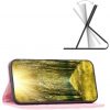 Samsung Galaxy A73 5G SM-A736B, Oldalra nyíló tok, stand, kártyatartóval, 3D rombusz minta, Wooze Pillow, rózsaszín