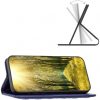 Huawei Nova Y61, Oldalra nyíló tok, stand, kártyatartóval, 3D rombusz minta, Wooze Pillow, kék