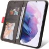 Huawei P60 / P60 Pro, Oldalra nyíló tok, stand, kártyatartóval, kézpánttal, Wooze Colour Wallet, piros